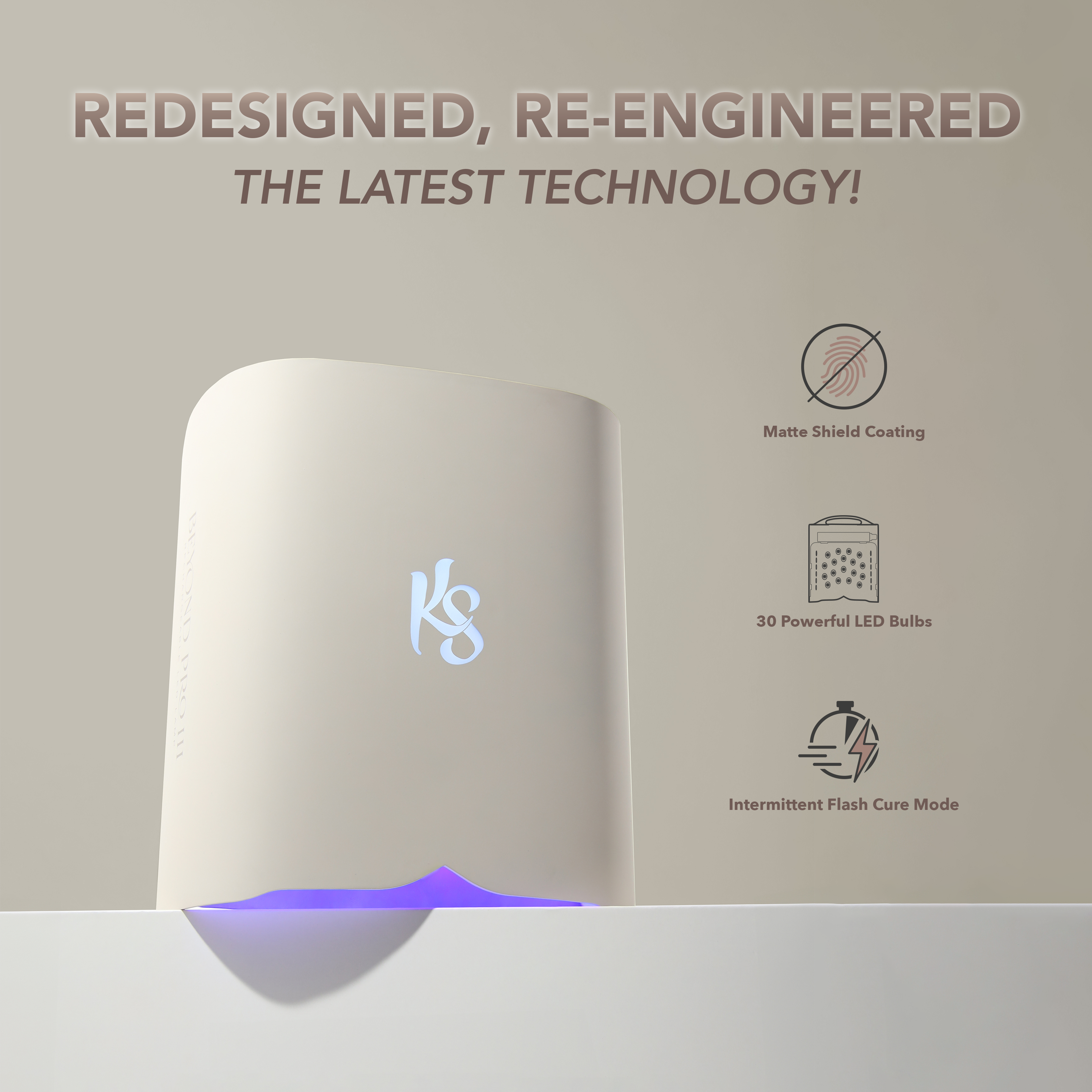 Beyond Pro Rechargeable LED Lamp III - Tan