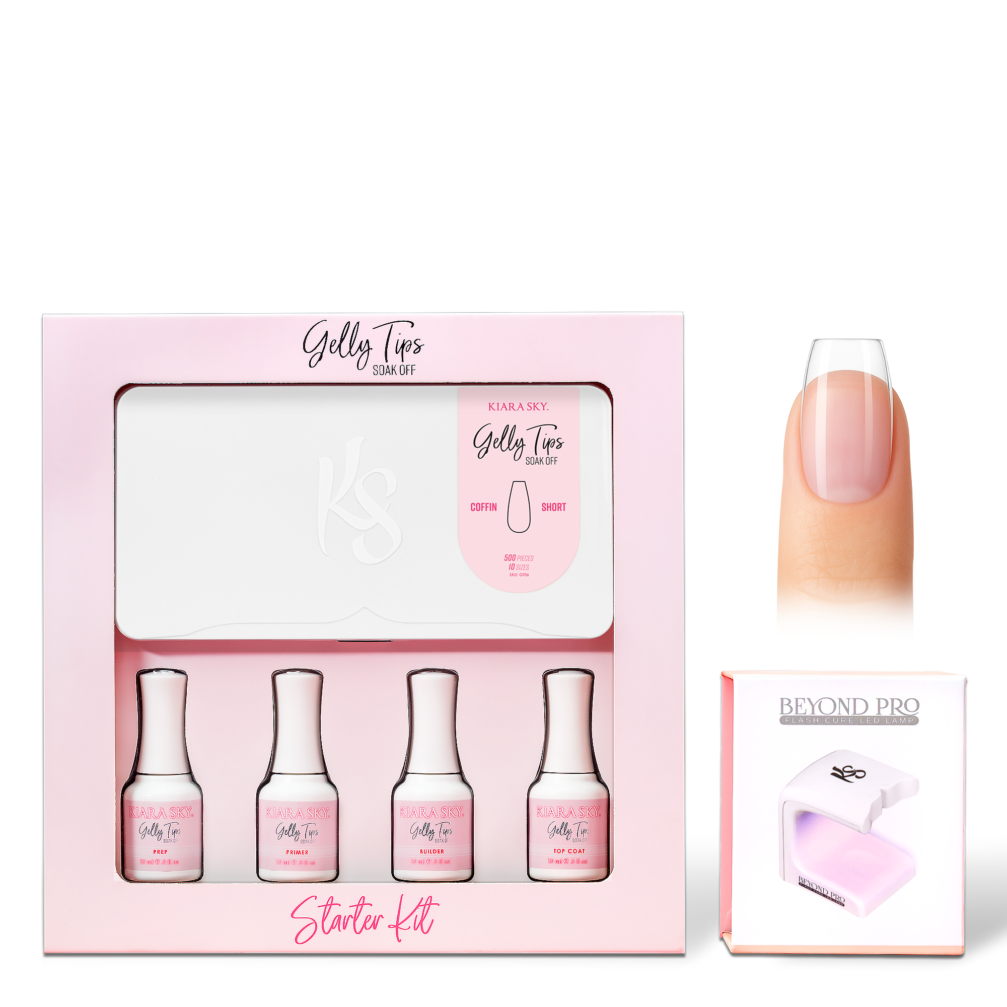 GELLY TIPS STARTER KIT - Coffin Short